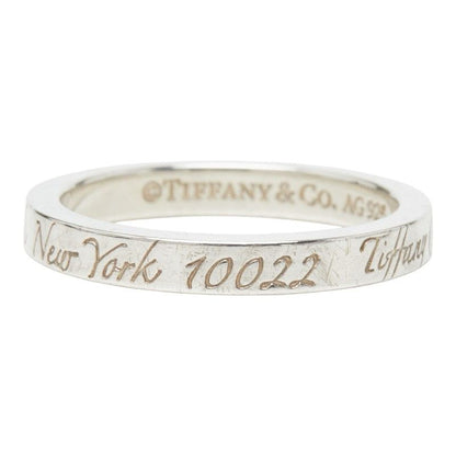 Tiffany & Co Notes Narrow New York Ring Silver