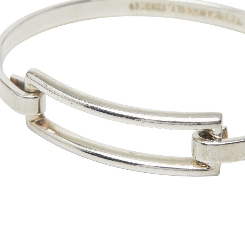 Tiffany & Co Open Rectangle Square Bracelet Bangle Silver — view 3