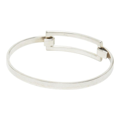 Tiffany & Co Open Rectangle Square Bracelet Bangle Silver — view 2