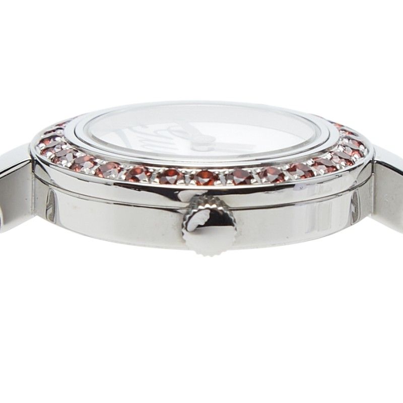 Gucci Garnet Bezel Watch Bangle 105 Stainless Steel — view 5