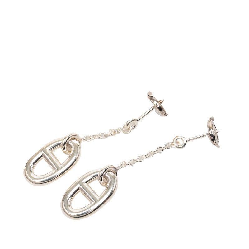 Hermes Chaine D'ancre Earrings Silver — view 2