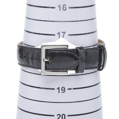 Fendi Classico Watch Silver Black Stainless Steel Leather — view 7