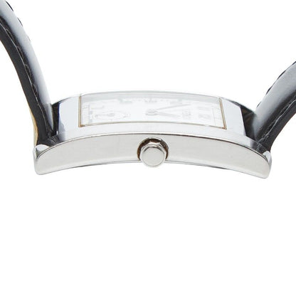 Fendi Classico Watch Silver Black Stainless Steel Leather — view 5