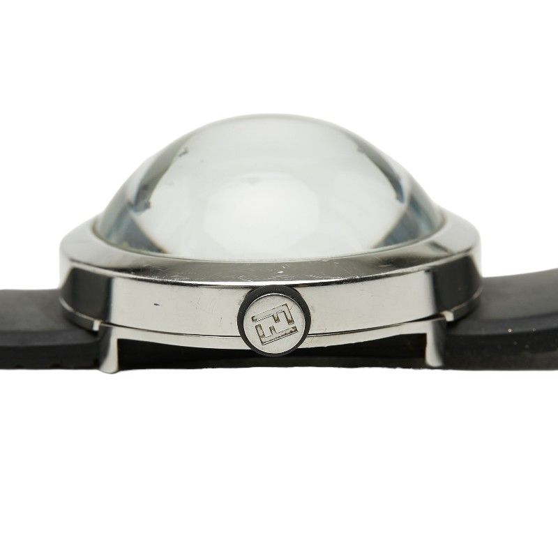 Fendi Busla Watch Black Silver Stainless Steel Rubber — view 6