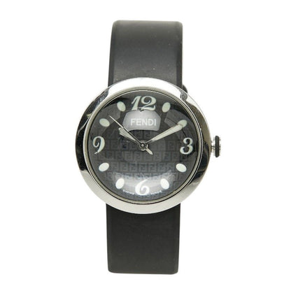 Fendi Busla Watch Black Silver Stainless Steel Rubber — view 3