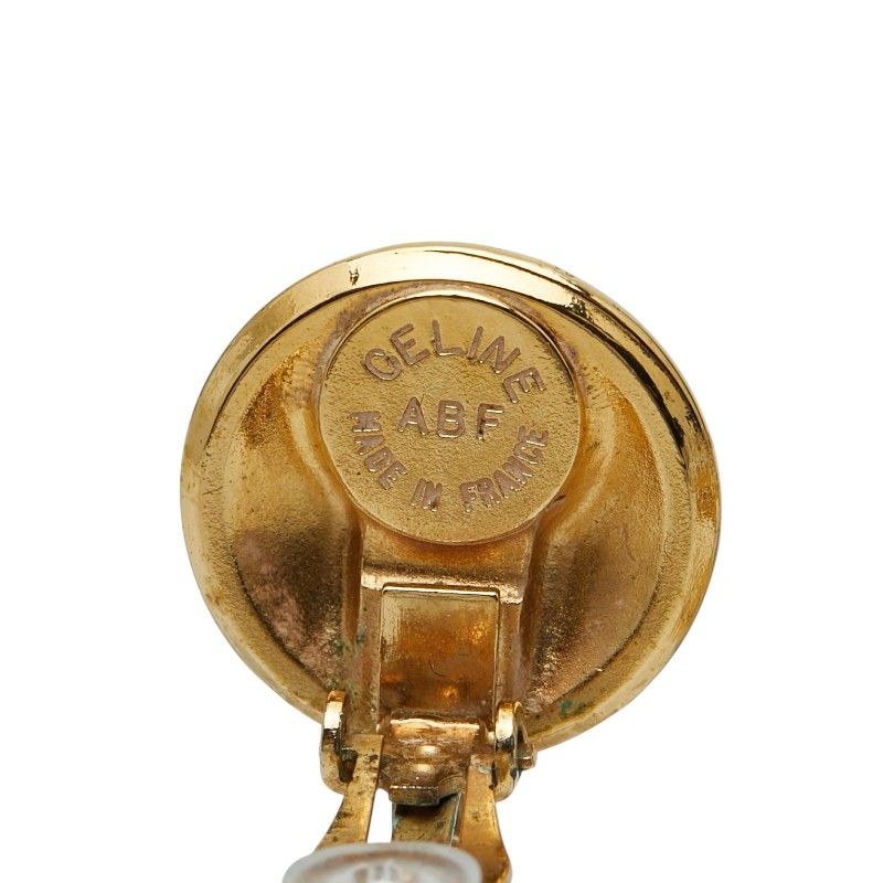 Celine Logo Earrings Gold Plated — view 3