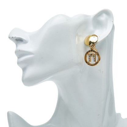 Celine Logo Earrings Gold Plated — view 5