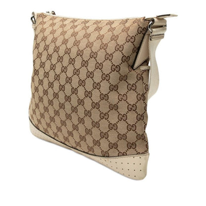 Gucci GG Canvas Crossbody Shoulder Bag Beige Ivory — view 2