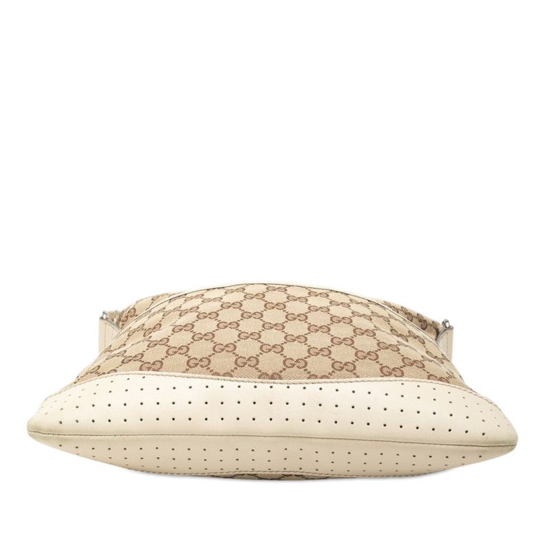 Gucci GG Canvas Crossbody Shoulder Bag Beige Ivory — view 3