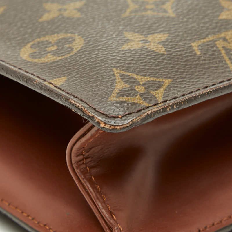 Louis Vuitton Monogram Monceau 2-Way Shoulder Bag Brown Leather — view 7