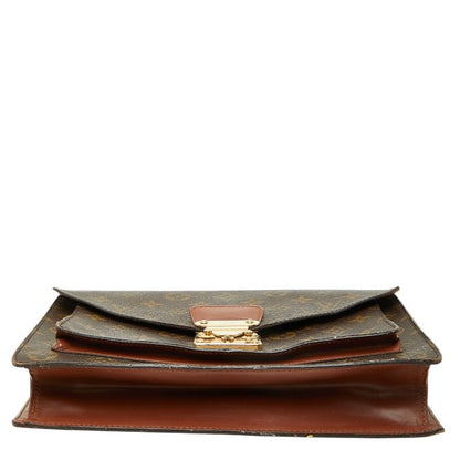 Louis Vuitton Monogram Monceau 2-Way Shoulder Bag Brown Leather — view 3