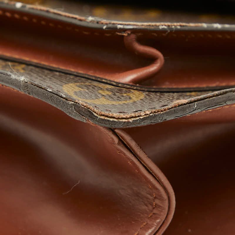 Louis Vuitton Monogram Monceau 2-Way Shoulder Bag Brown Leather — view 4
