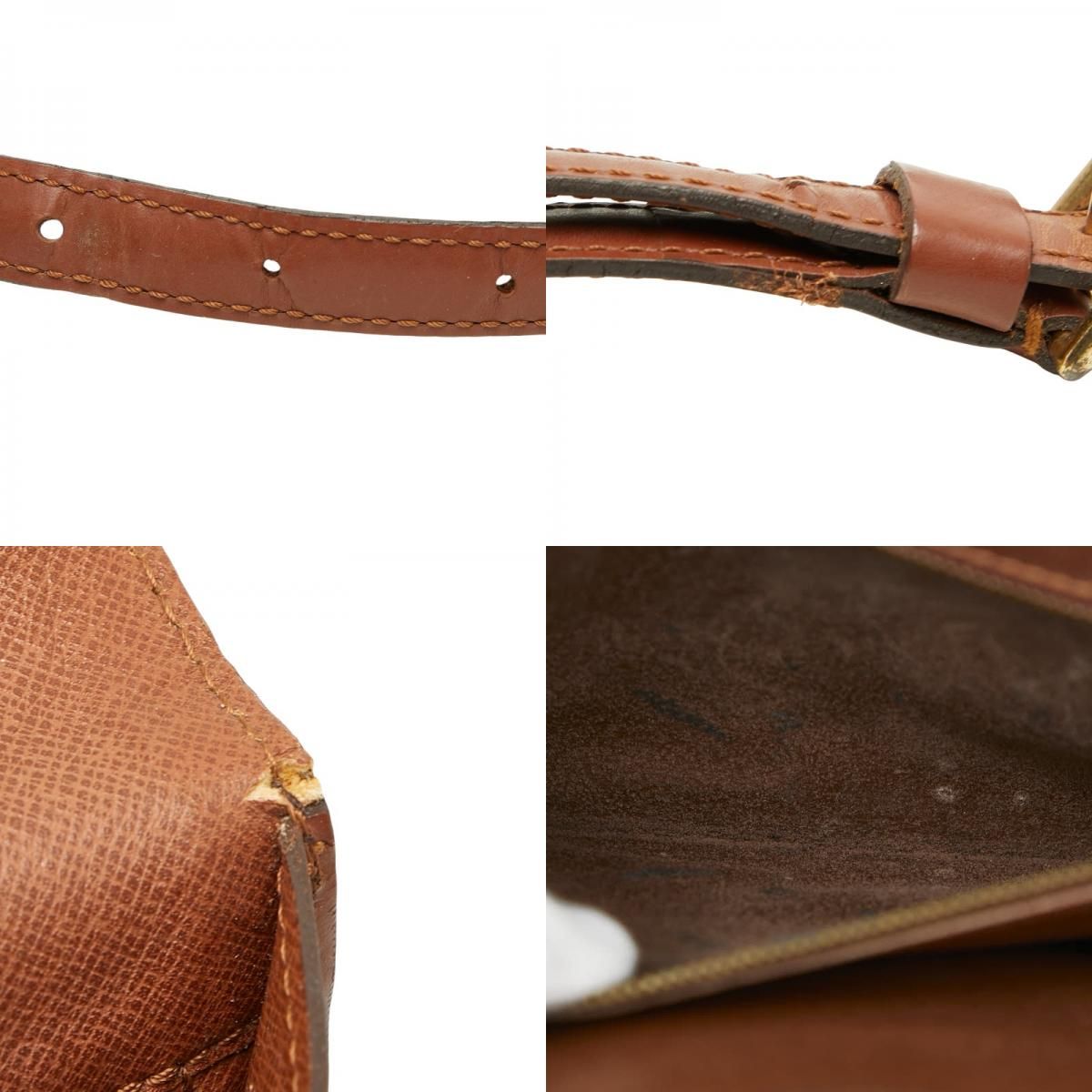Louis Vuitton Monogram Monceau 2-Way Shoulder Bag Brown Leather — view 9