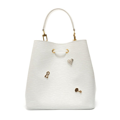 Louis Vuitton Shoulder Bag Neo Noe Lovelock Epi Blanc — view 2
