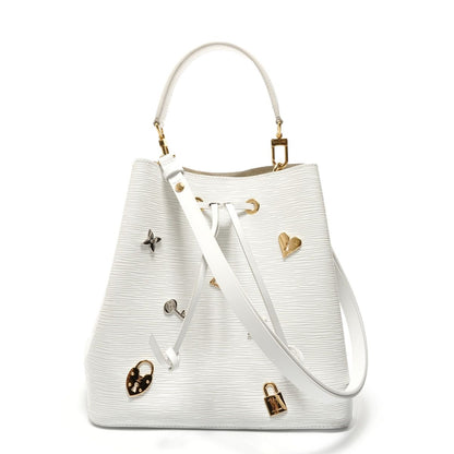 Louis Vuitton Shoulder Bag Neo Noe Lovelock Epi Blanc