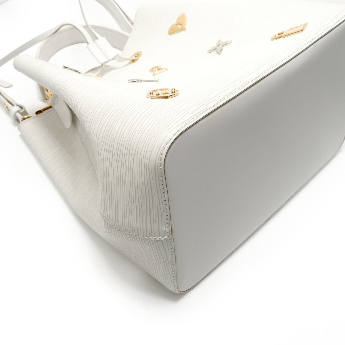 Louis Vuitton Shoulder Bag Neo Noe Lovelock Epi Blanc — view 5