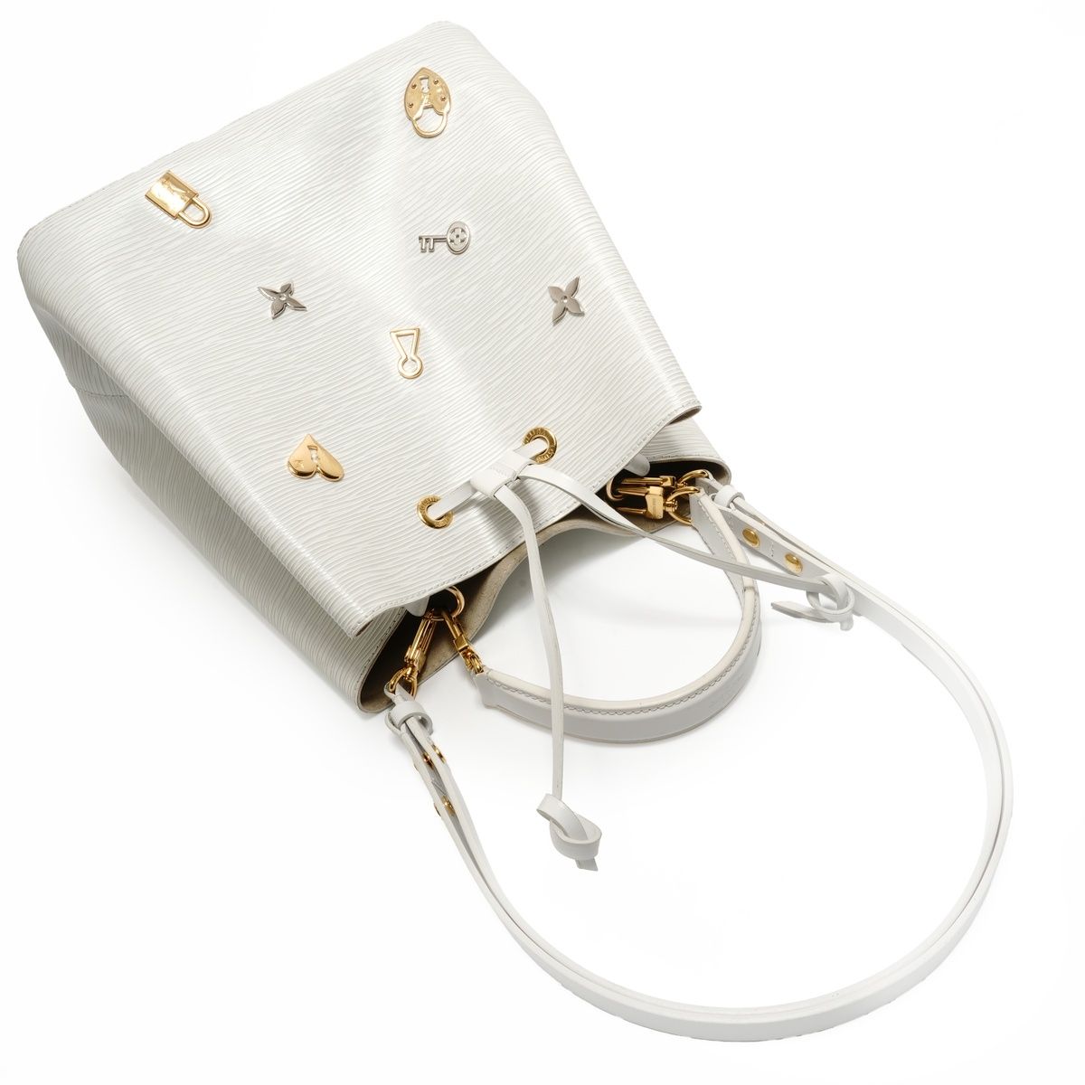 Louis Vuitton Shoulder Bag Neo Noe Lovelock Epi Blanc — view 8