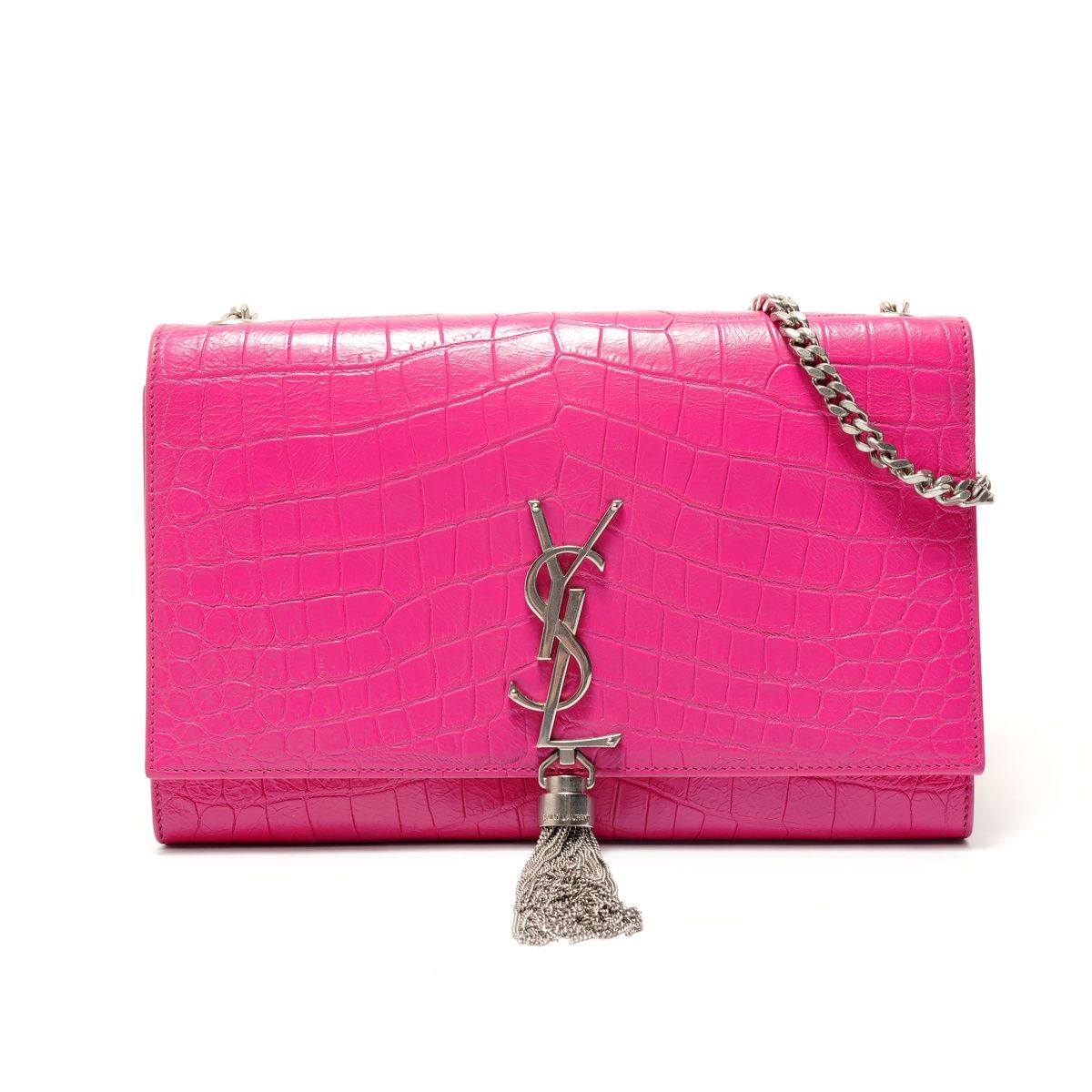 Saint Laurent Yves Shoulder Bag Croco