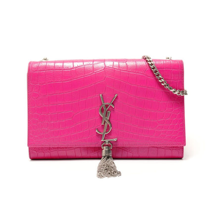 Saint Laurent Yves Shoulder Bag Croco