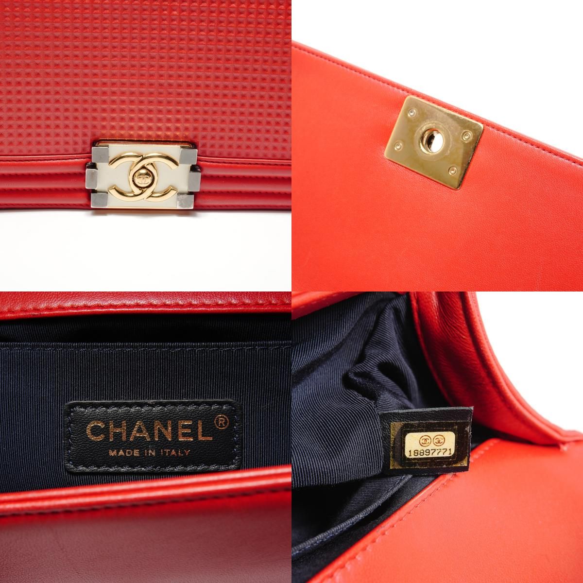 Chanel Shoulder Bag Red — view 9