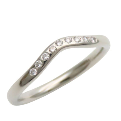 Tiffany & Co Ring T Cube Band Diamond Platinum Elsa Peretti