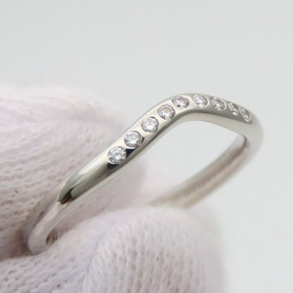 Tiffany & Co Ring T Cube Band Diamond Platinum Elsa Peretti