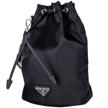 Prada Nylon Pouch Drawstring Nero