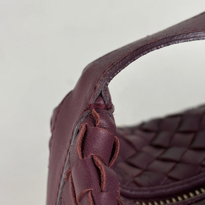 Bottega Veneta Intrecciato Handbag Pouch Leather Bordeaux — view 5