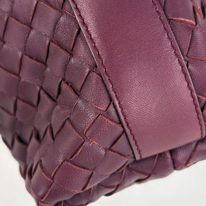 Bottega Veneta Intrecciato Handbag Pouch Leather Bordeaux — view 4