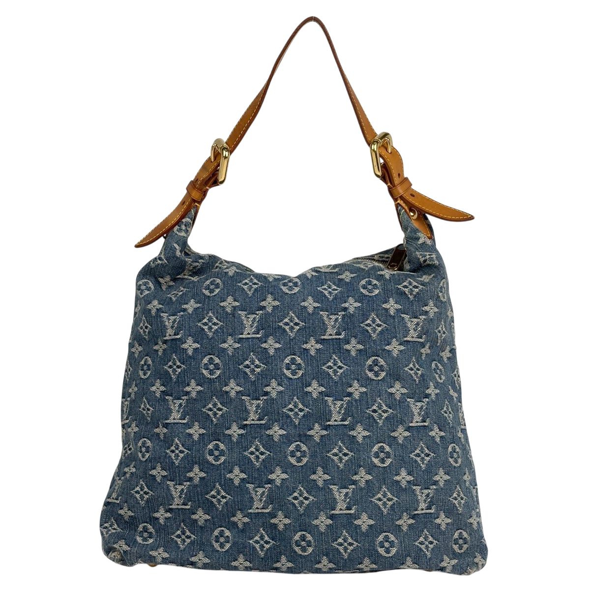 Louis Vuitton Baggy GM Shoulder Bag Monogram Denim Blue — view 3
