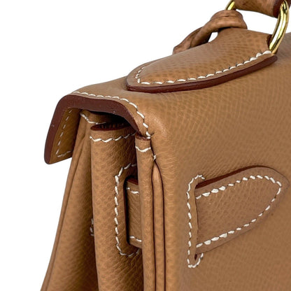 Hermes Kelly 28 Retourne 2-Way Handbag Courchevel Natural — view 7