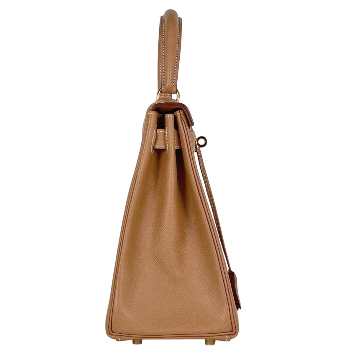 Hermes Kelly 28 Retourne 2-Way Handbag Courchevel Natural — view 4