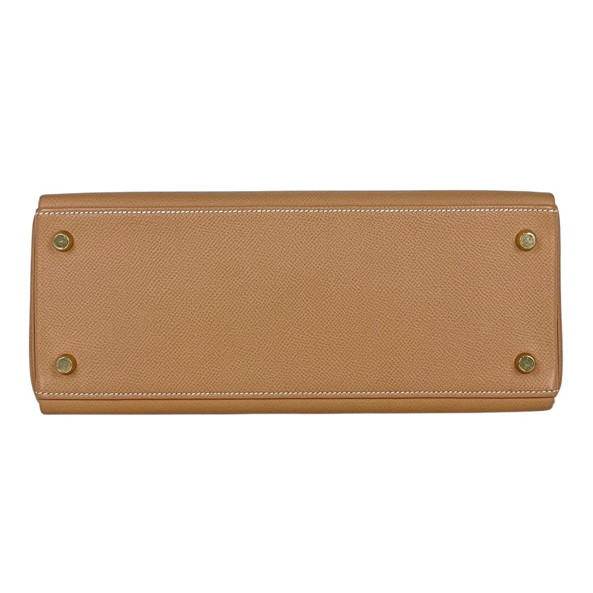 Hermes Kelly 28 Retourne 2-Way Handbag Courchevel Natural — view 5