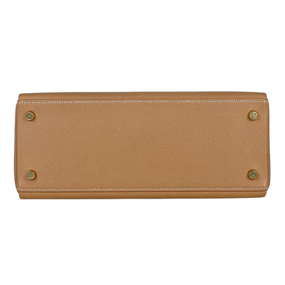 Hermes Kelly 28 Retourne 2-Way Handbag Courchevel Natural — view 5