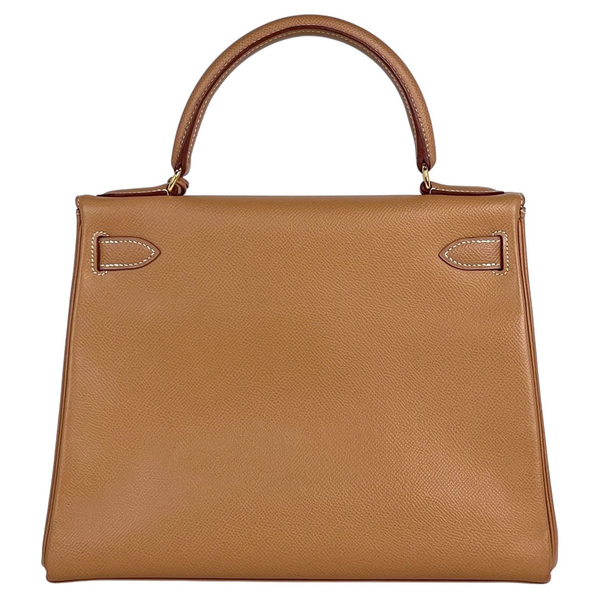 Hermes Kelly 28 Retourne 2-Way Handbag Courchevel Natural — view 3