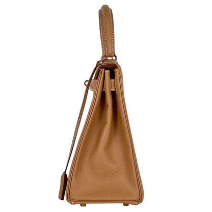 Hermes Kelly 28 Retourne 2-Way Handbag Courchevel Natural — view 2