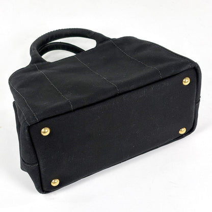 Prada Canapa Tote 2-Way Canvas Nero — view 2