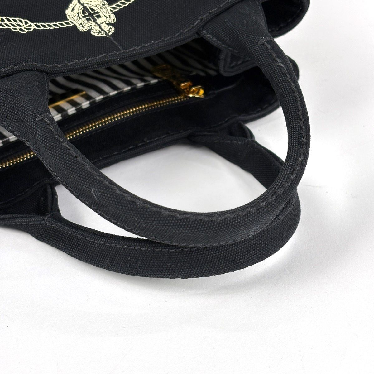 Prada Canapa Tote 2-Way Canvas Nero — view 5