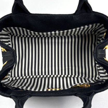 Prada Canapa Tote 2-Way Canvas Nero — view 6