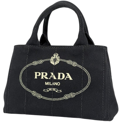 Prada Canapa Tote 2-Way Canvas Nero