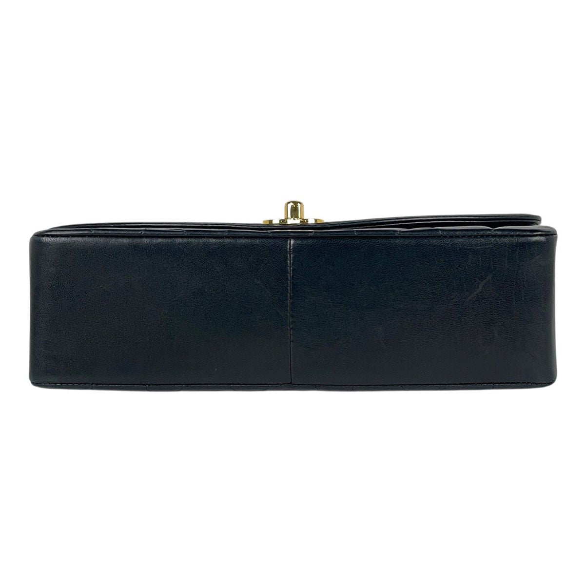 Chanel Diana Quilted Single Flap Chain Shoulder Bag CC Logo Leather Black — view 5