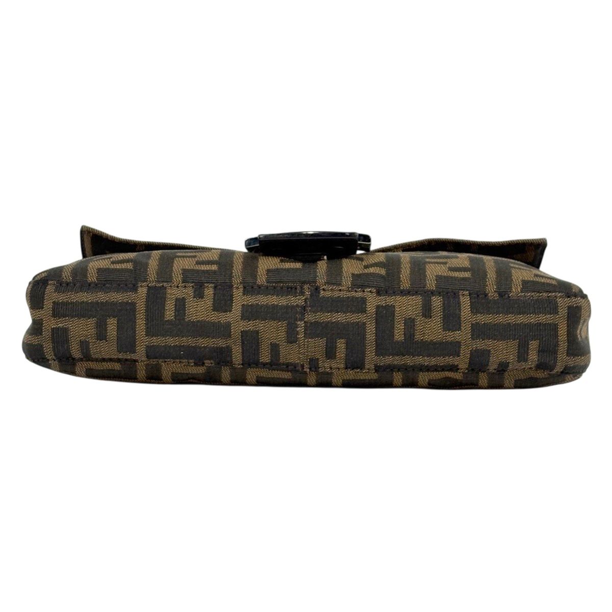 Fendi Zucca Pattern Mamma Baguette Shoulder Bag Canvas Brown — view 5