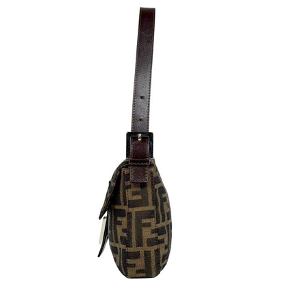 Fendi Zucca Pattern Mamma Baguette Shoulder Bag Canvas Brown — view 2