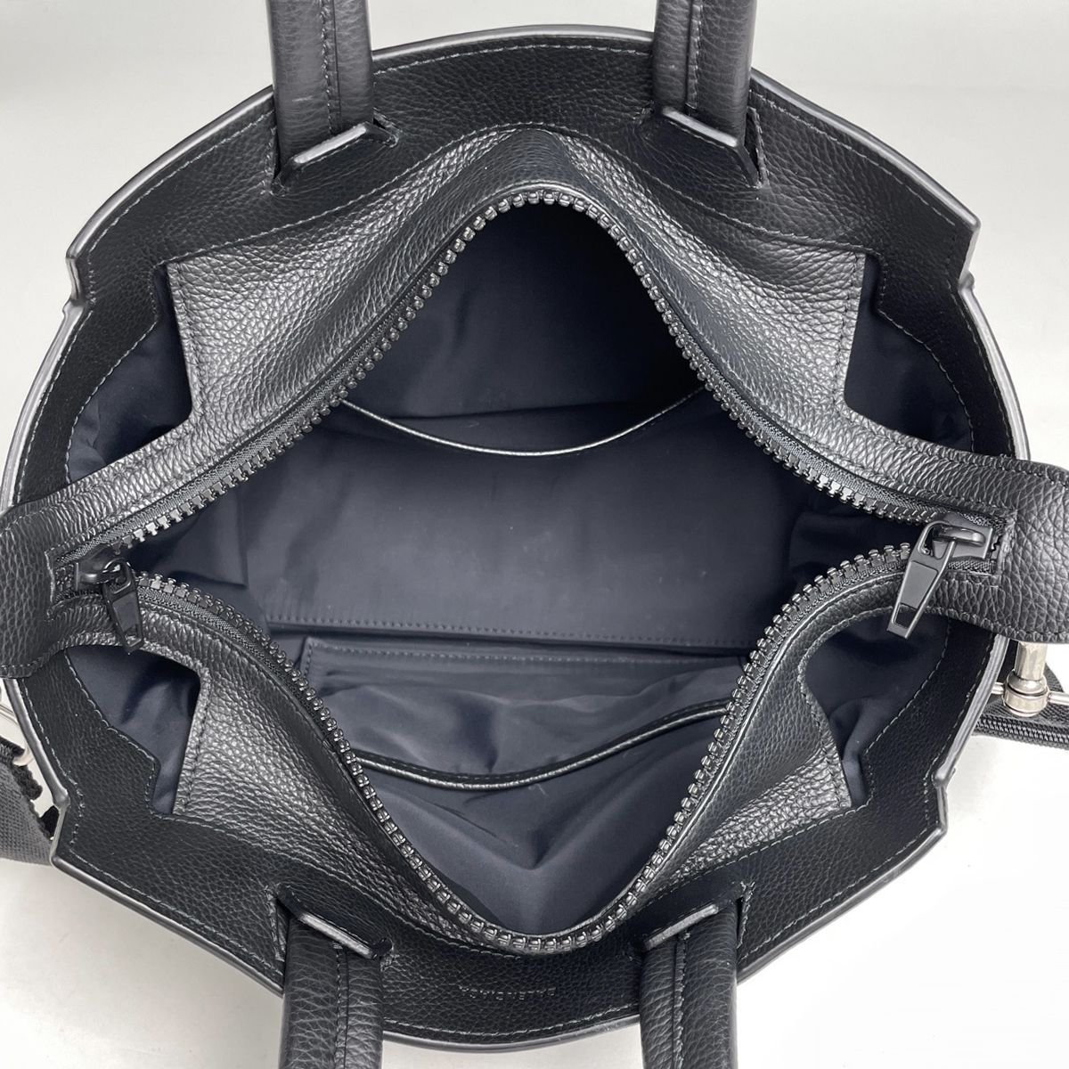Balenciaga Zip Small Tote 2-Way Leather Black — view 7