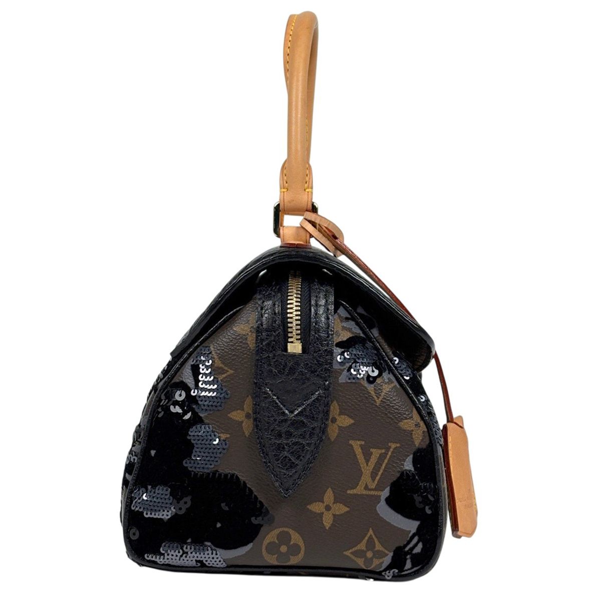 Louis Vuitton Fleur Duju Carzel Sequin Handbag Monogram Brown — view 4