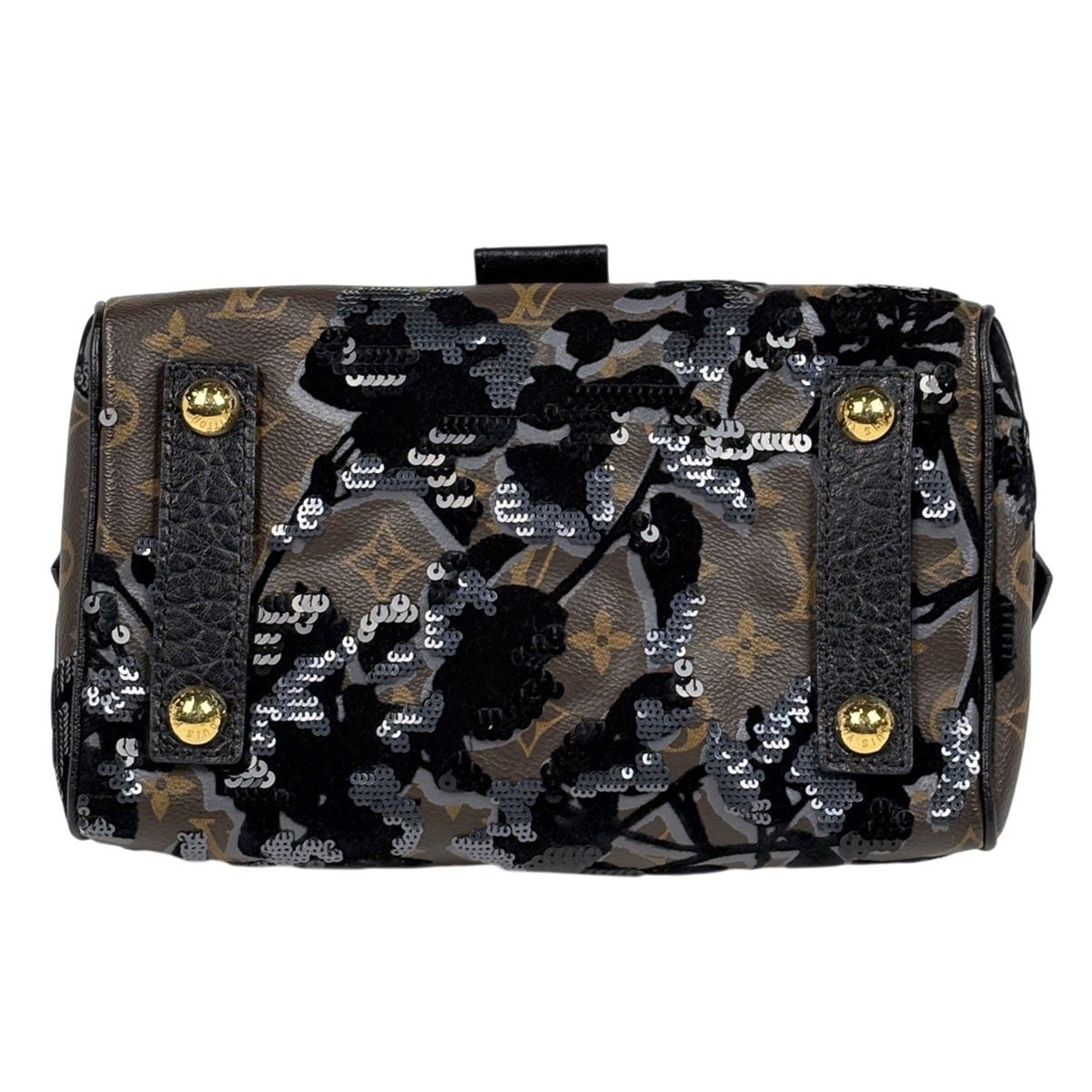 Louis Vuitton Fleur Duju Carzel Sequin Handbag Monogram Brown — view 5