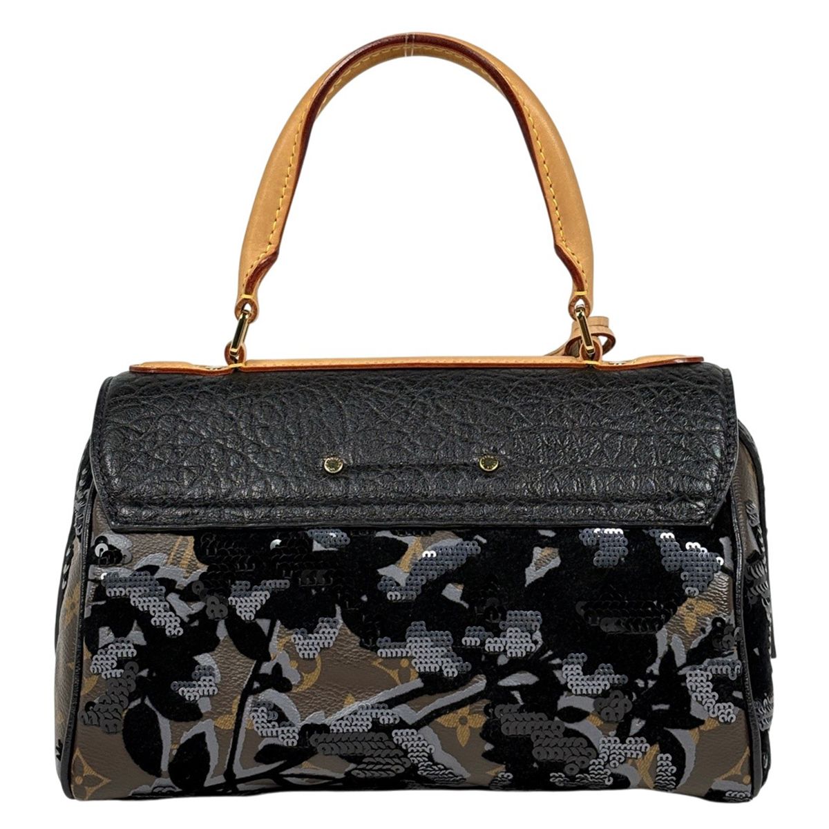 Louis Vuitton Fleur Duju Carzel Sequin Handbag Monogram Brown — view 3