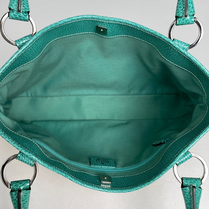 Gucci GG Pattern Tote Canvas Beige Green — view 7