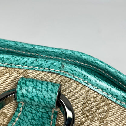 Gucci GG Pattern Tote Canvas Beige Green — view 5