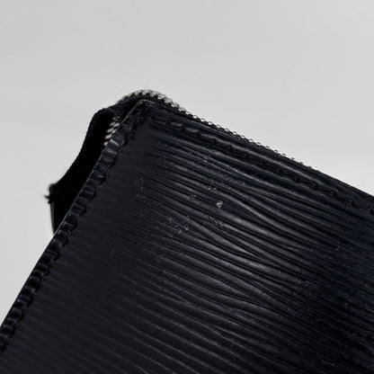 Louis Vuitton Pochette Makeup Cosmetics Handbag Pouch Epi Noir — view 4